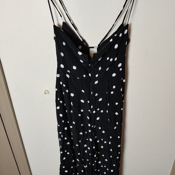 Topshop Polka Dot Jumper Rockbilly Spaghetti Strap Black White Retro Y2K - Picture 7 of 8